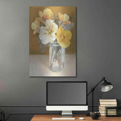 Luxe Metal Art 'Butterscotch Bunch' by House Fenway, Metal Wall Art,24x36