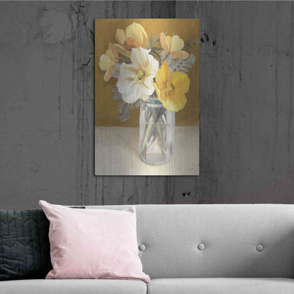 Luxe Metal Art 'Butterscotch Bunch' by House Fenway, Metal Wall Art,24x36