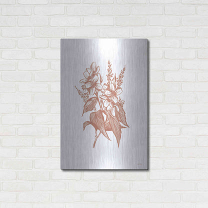 Luxe Metal Art 'Wildflowers I' by House Fenway, Metal Wall Art,24x36