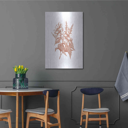 Luxe Metal Art 'Wildflowers I' by House Fenway, Metal Wall Art,24x36