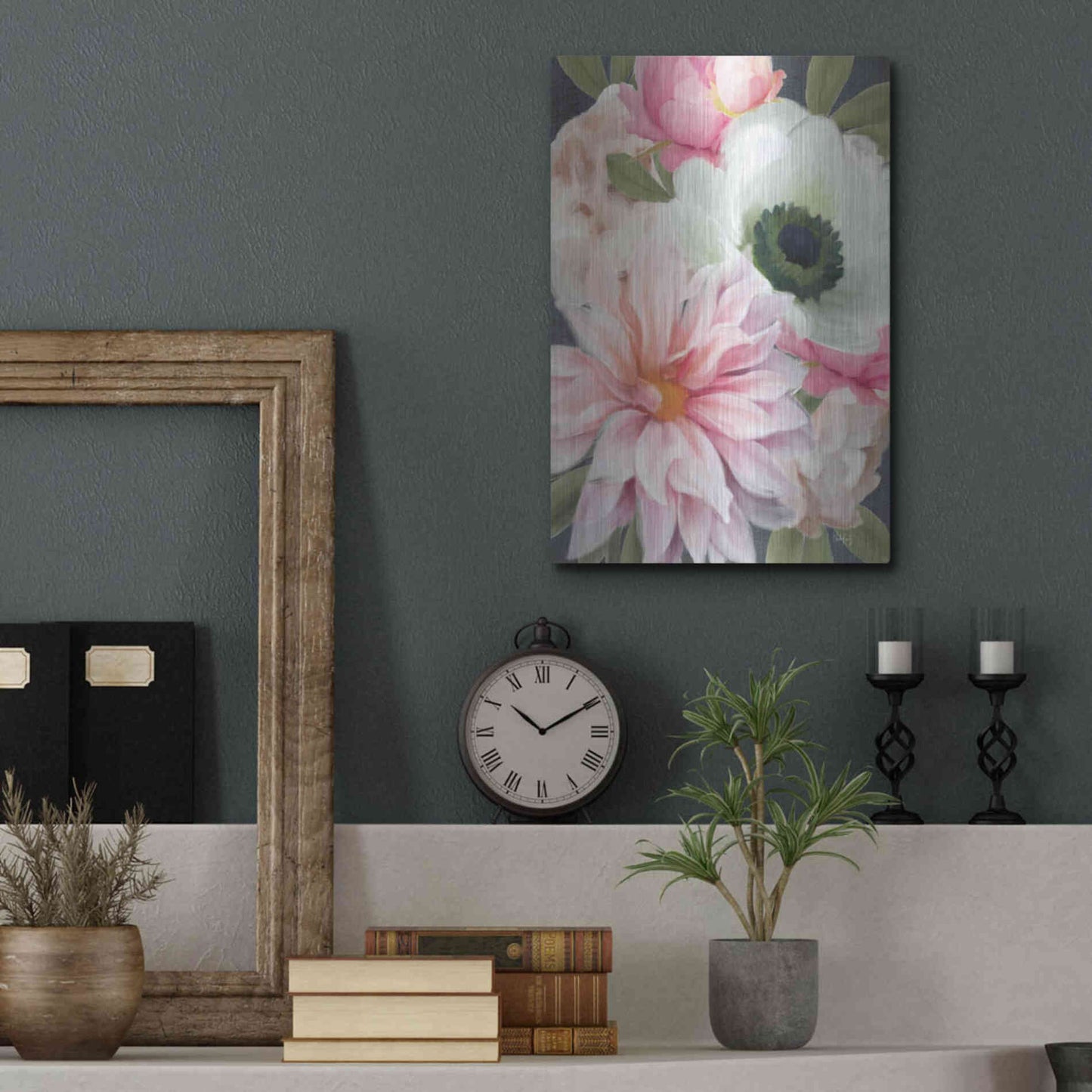 Luxe Metal Art 'Pink Spring Mix' by Heidi Kuntz, Metal Wall Art,12x16