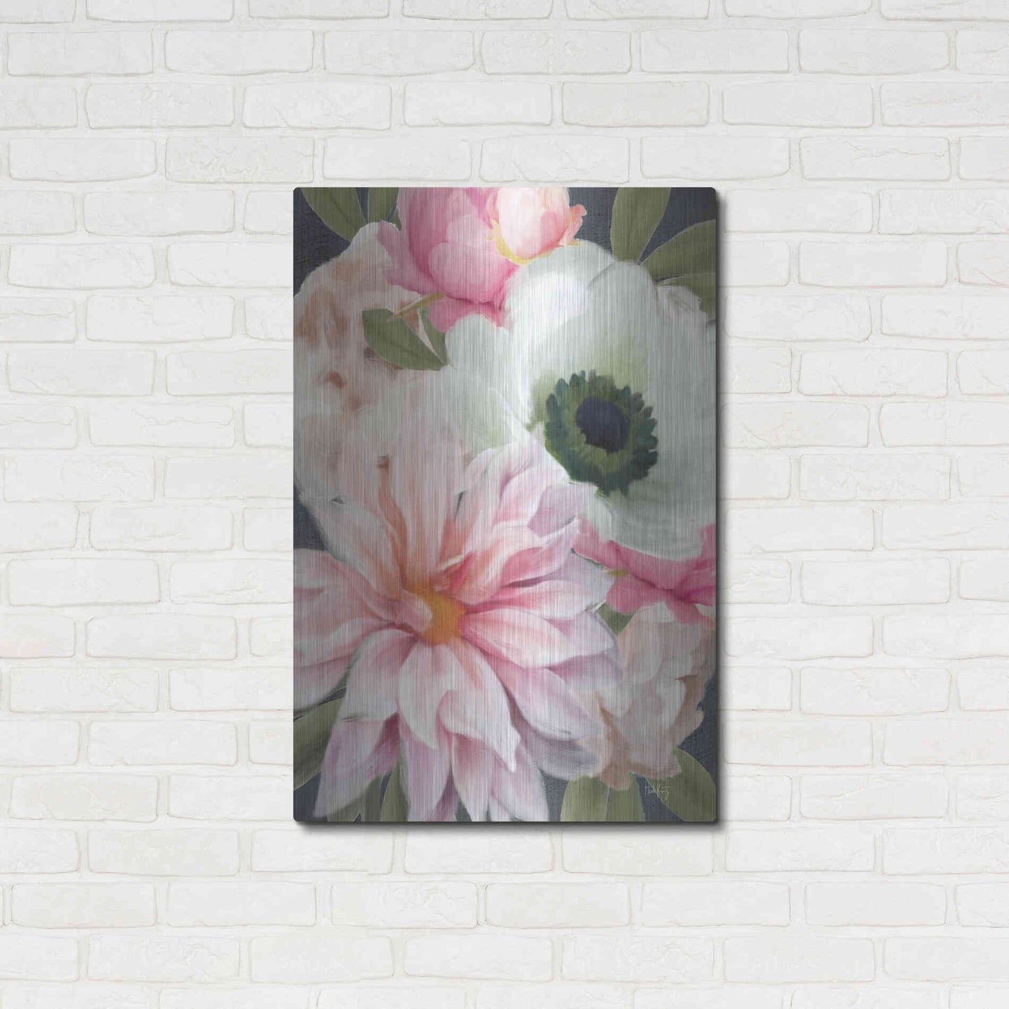 Luxe Metal Art 'Pink Spring Mix' by Heidi Kuntz, Metal Wall Art,24x36