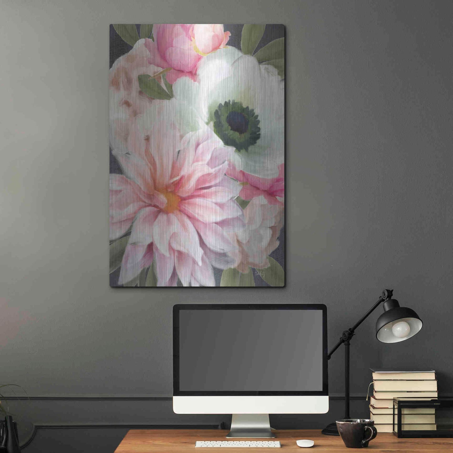 Luxe Metal Art 'Pink Spring Mix' by Heidi Kuntz, Metal Wall Art,24x36