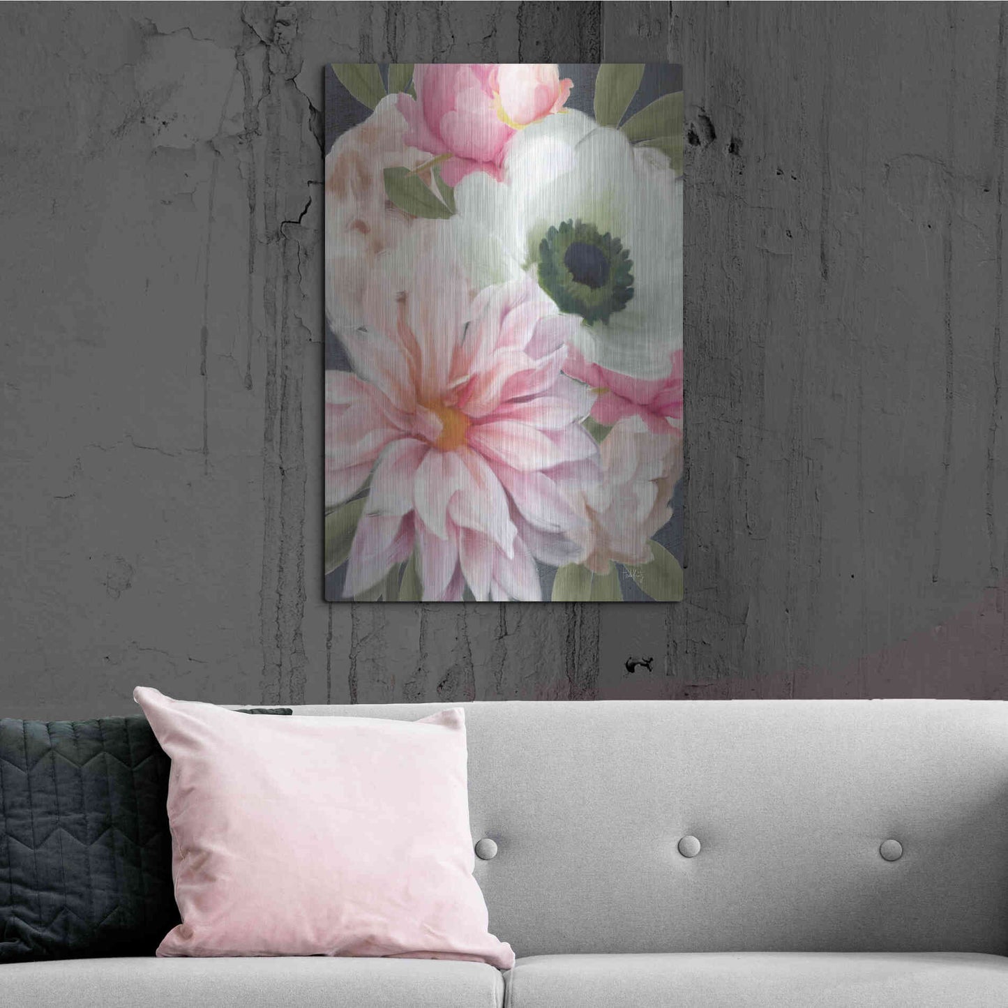 Luxe Metal Art 'Pink Spring Mix' by Heidi Kuntz, Metal Wall Art,24x36