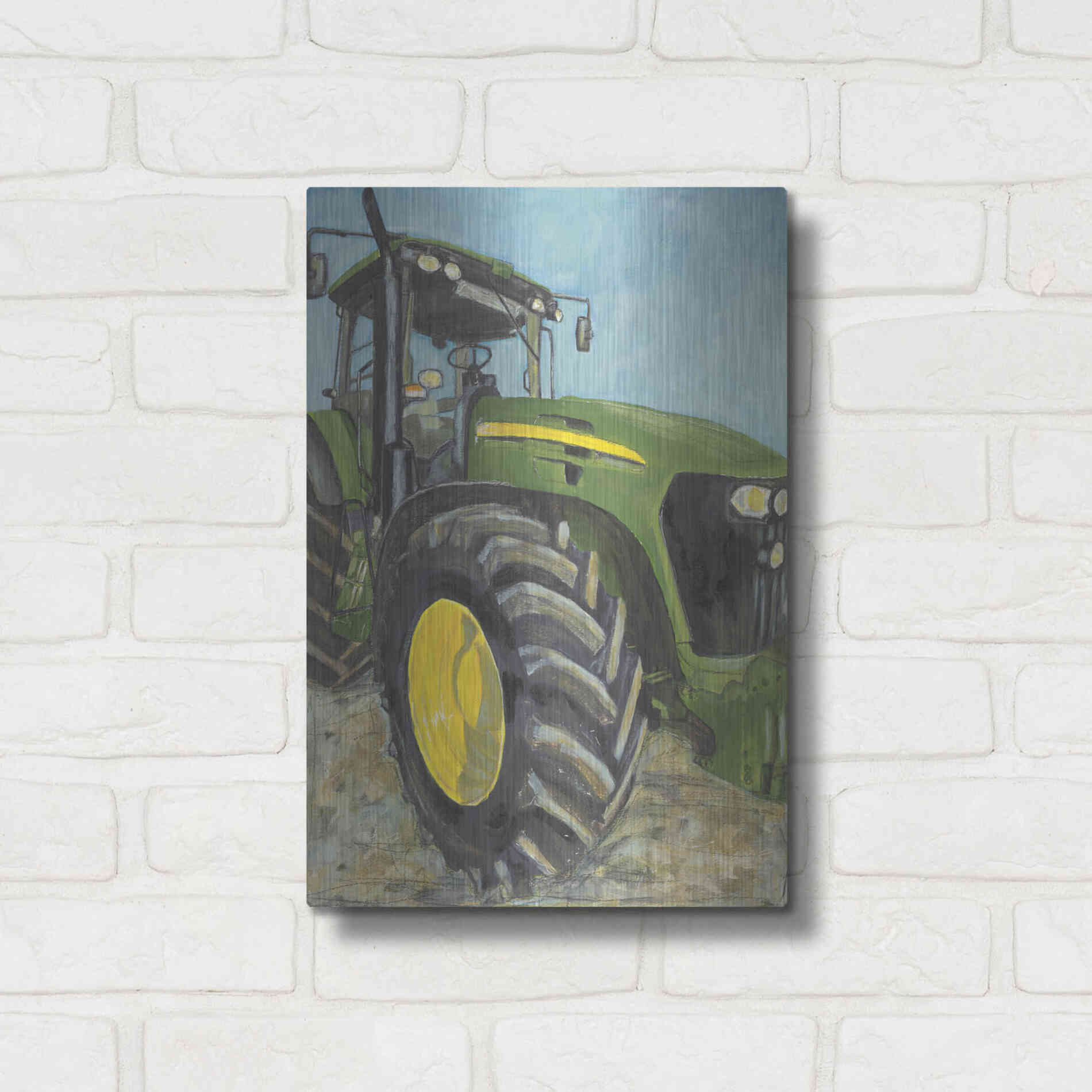 Luxe Metal Art 'Farm Days' by Jennifer Holden, Metal Wall Art,12x16
