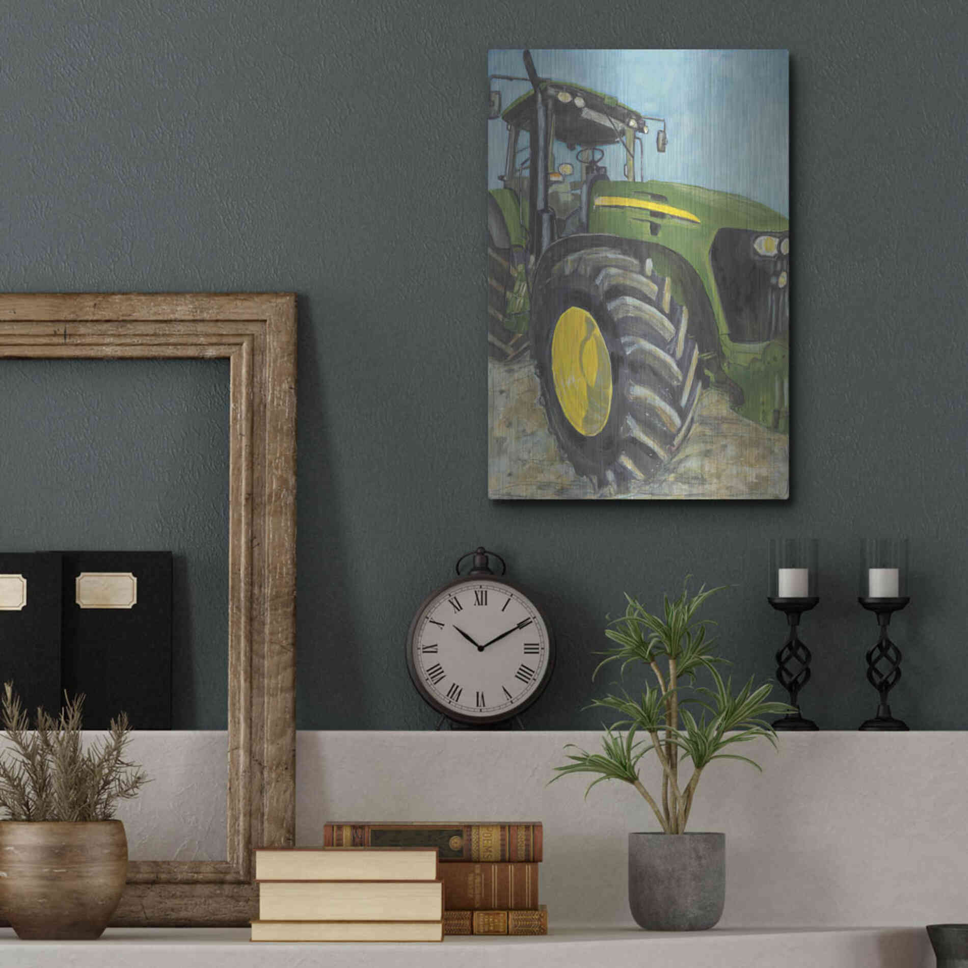 Luxe Metal Art 'Farm Days' by Jennifer Holden, Metal Wall Art,12x16