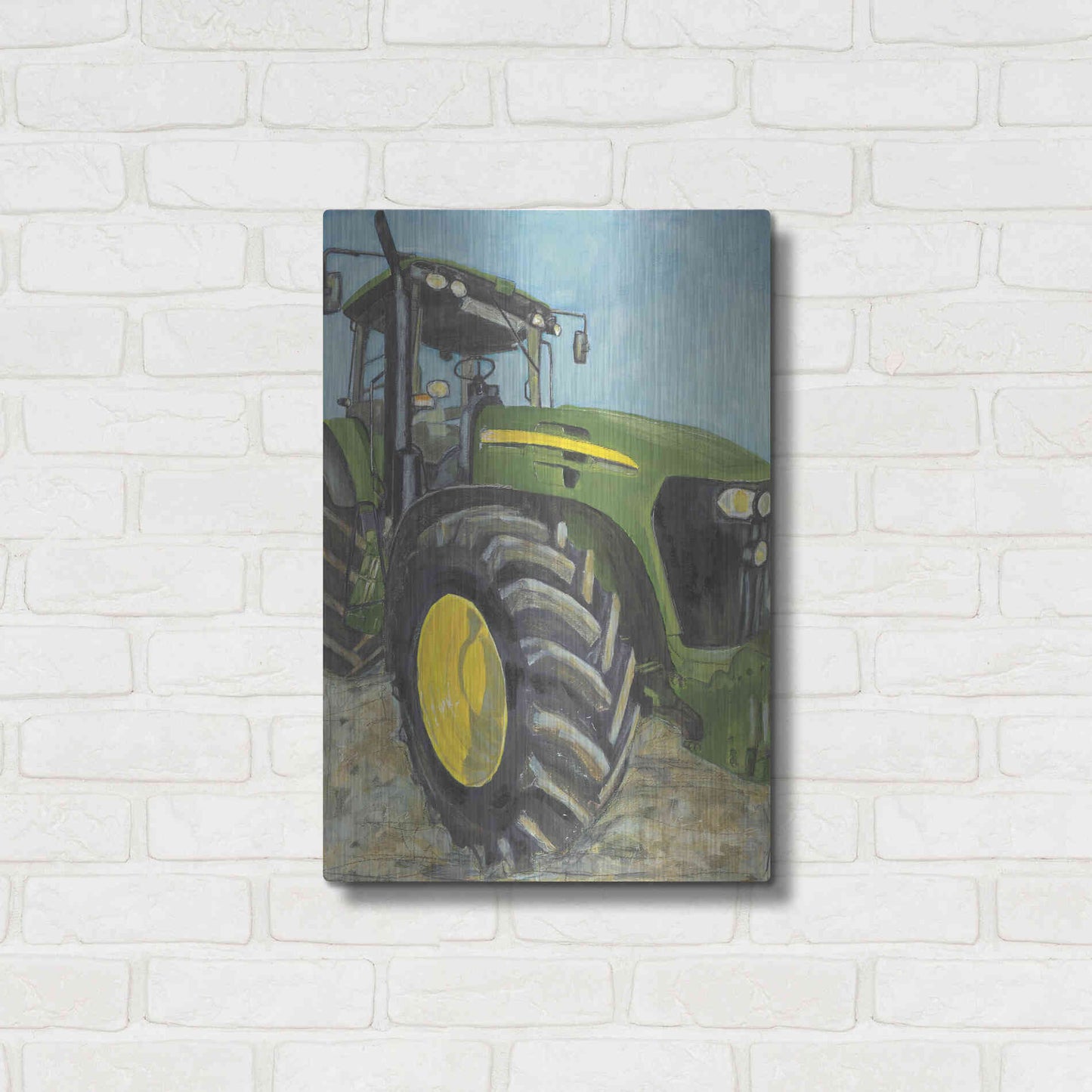 Luxe Metal Art 'Farm Days' by Jennifer Holden, Metal Wall Art,16x24