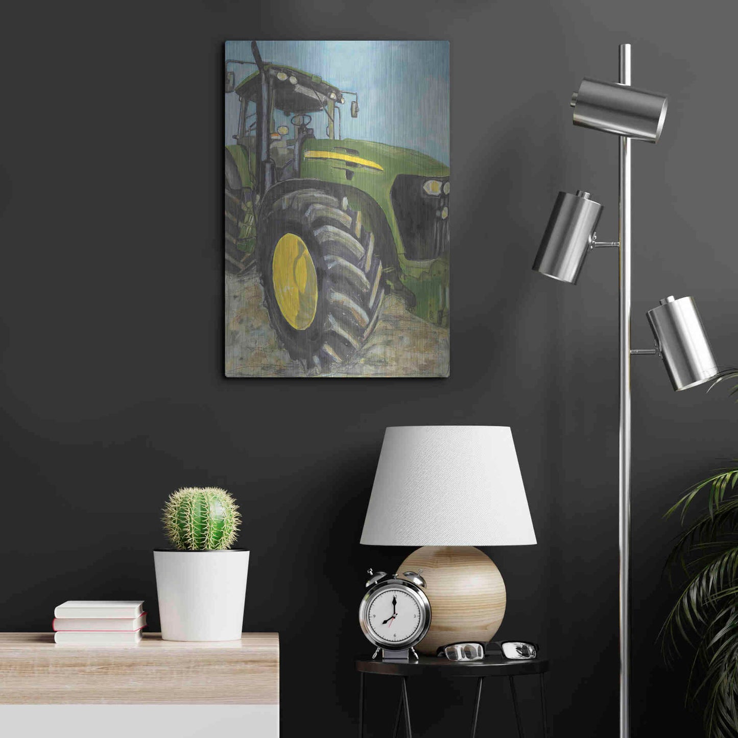 Luxe Metal Art 'Farm Days' by Jennifer Holden, Metal Wall Art,16x24