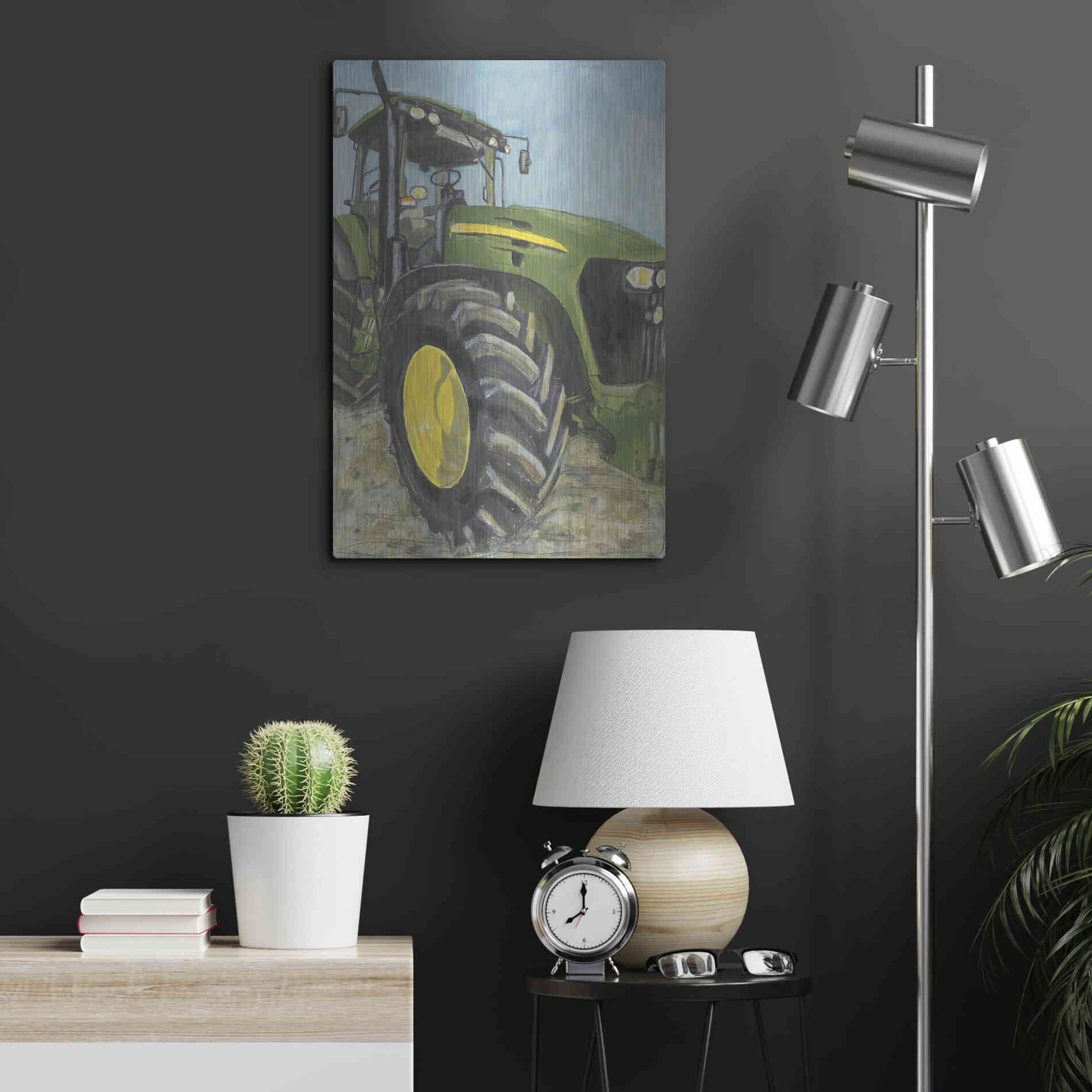 Luxe Metal Art 'Farm Days' by Jennifer Holden, Metal Wall Art,16x24