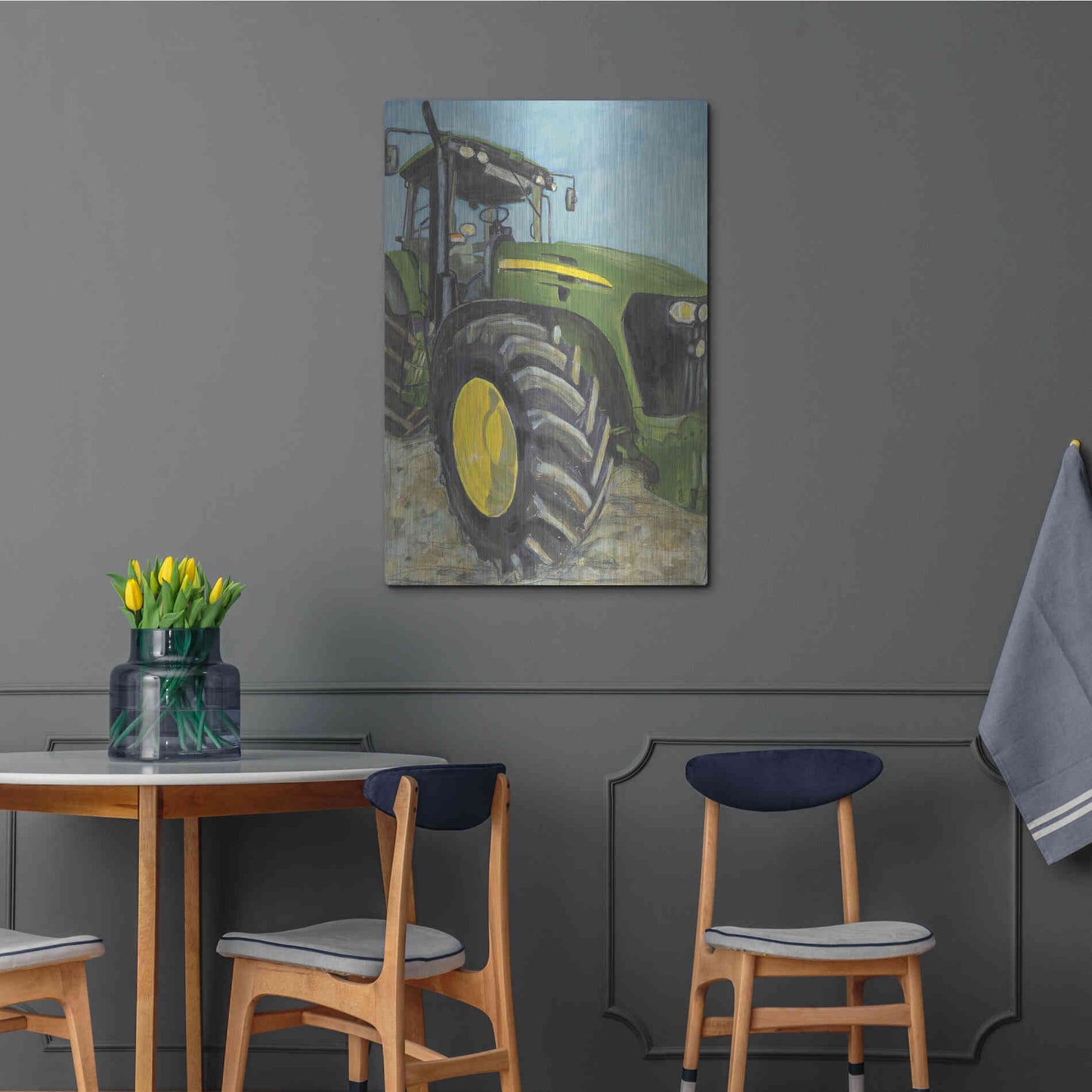 Luxe Metal Art 'Farm Days' by Jennifer Holden, Metal Wall Art,24x36