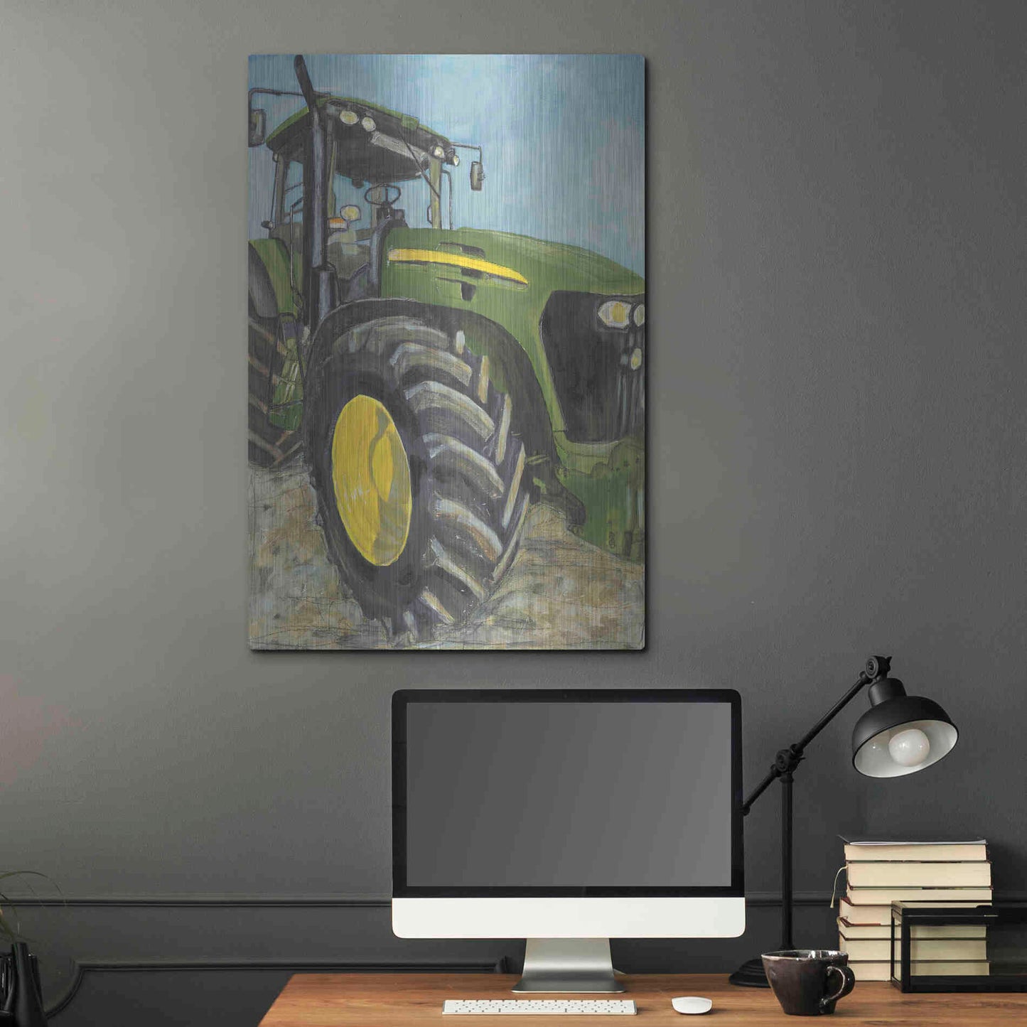Luxe Metal Art 'Farm Days' by Jennifer Holden, Metal Wall Art,24x36