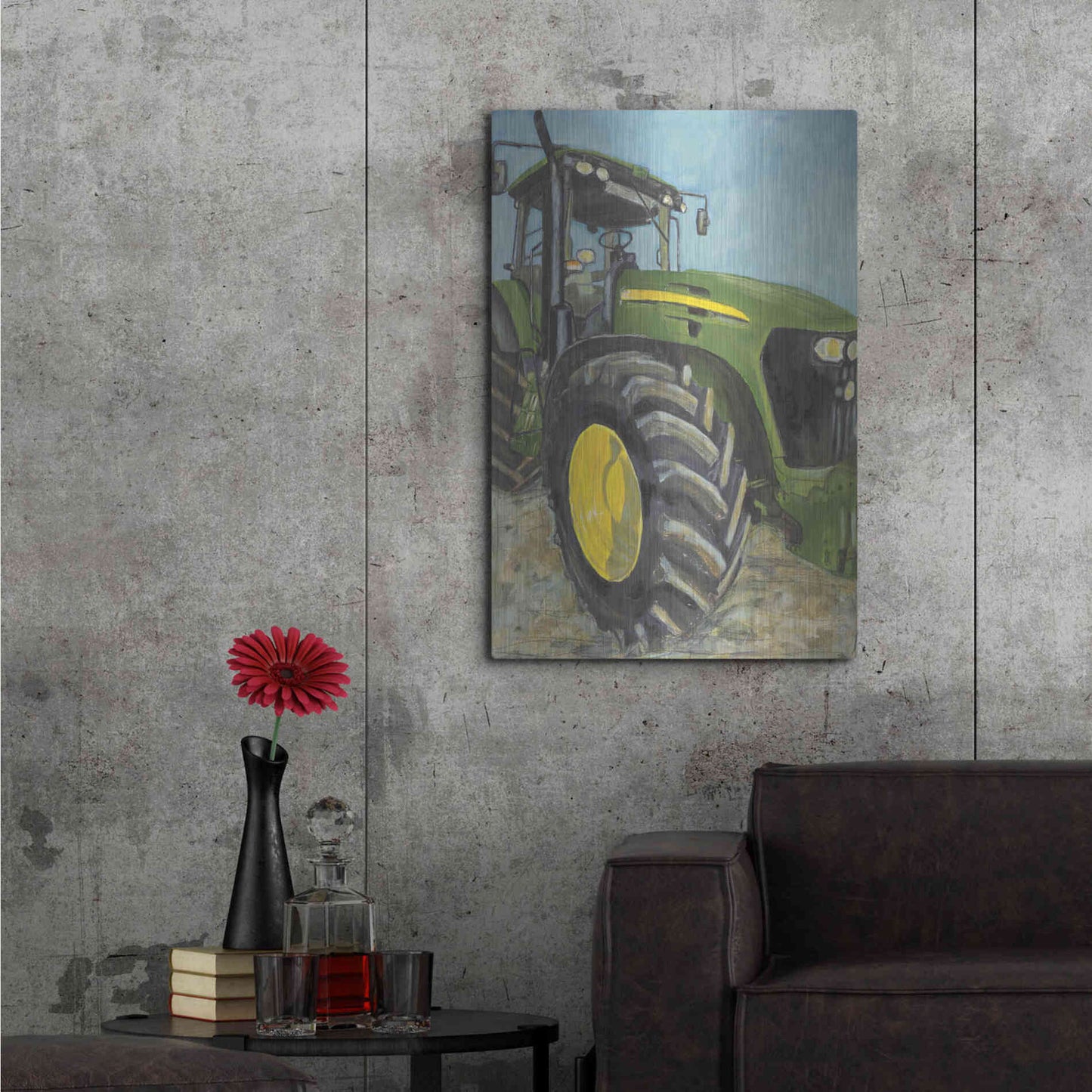 Luxe Metal Art 'Farm Days' by Jennifer Holden, Metal Wall Art,24x36
