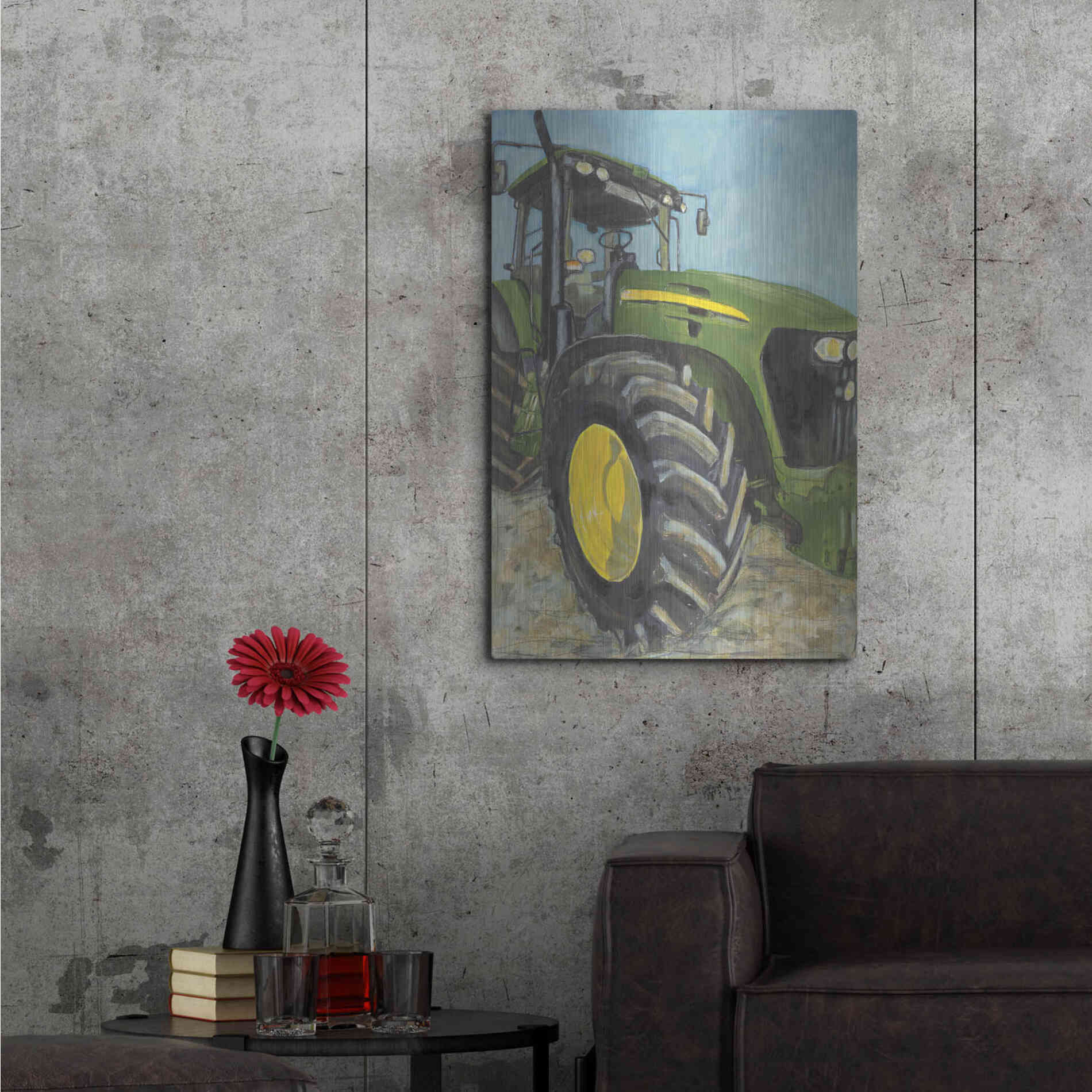 Luxe Metal Art 'Farm Days' by Jennifer Holden, Metal Wall Art,24x36