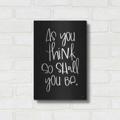 Luxe Metal Art 'As You Think' by Jaxn Blvd., Metal Wall Art,12x16