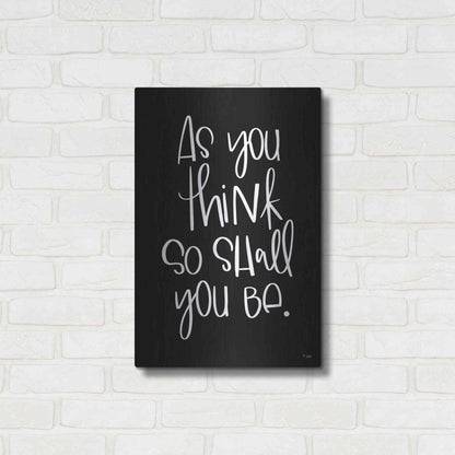 Luxe Metal Art 'As You Think' by Jaxn Blvd., Metal Wall Art,16x24