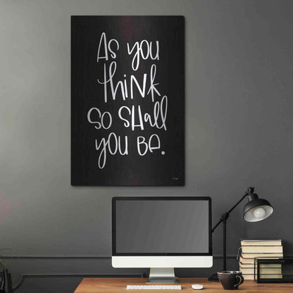 Luxe Metal Art 'As You Think' by Jaxn Blvd., Metal Wall Art,24x36