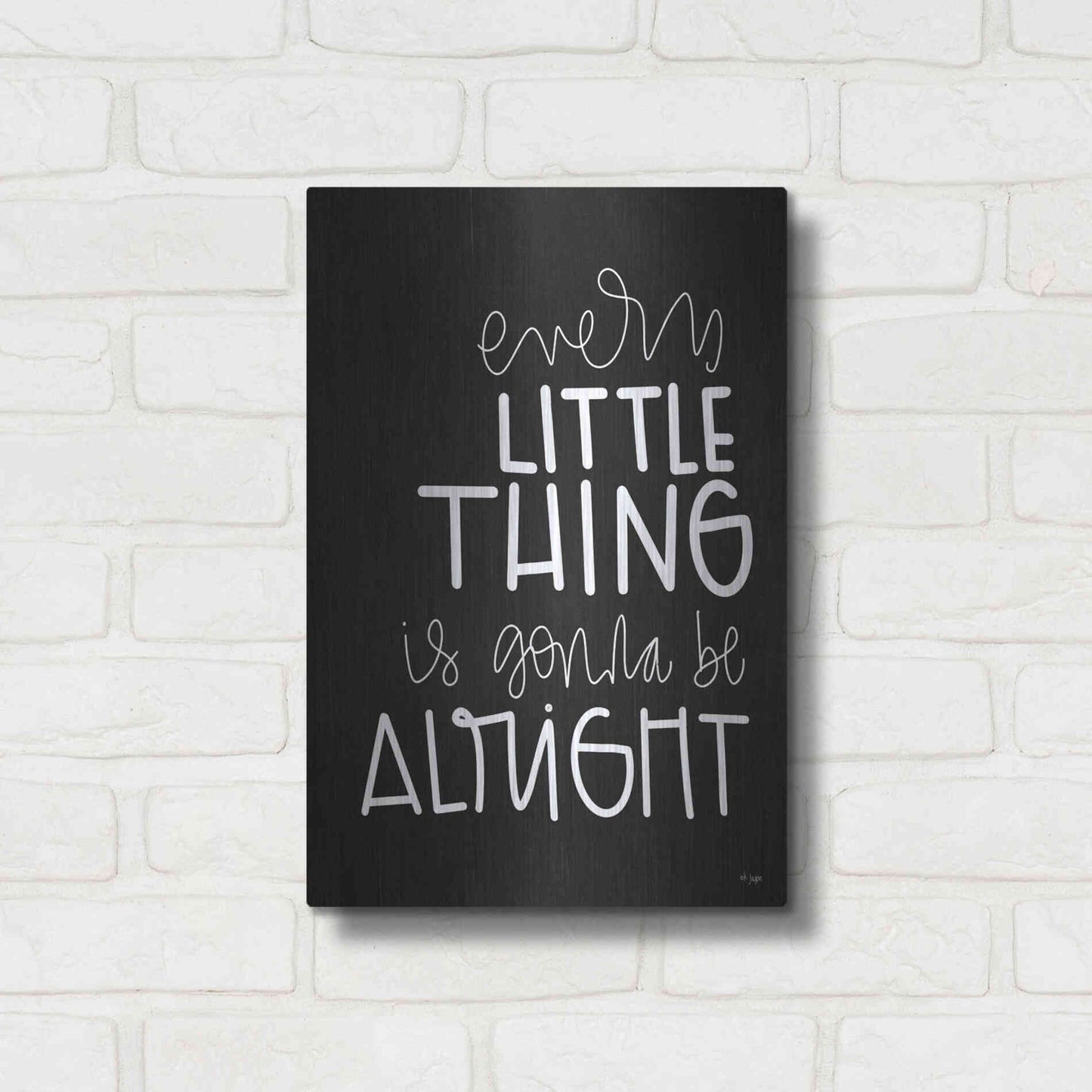 Luxe Metal Art 'Every Little Thing' by Jaxn Blvd., Metal Wall Art,12x16