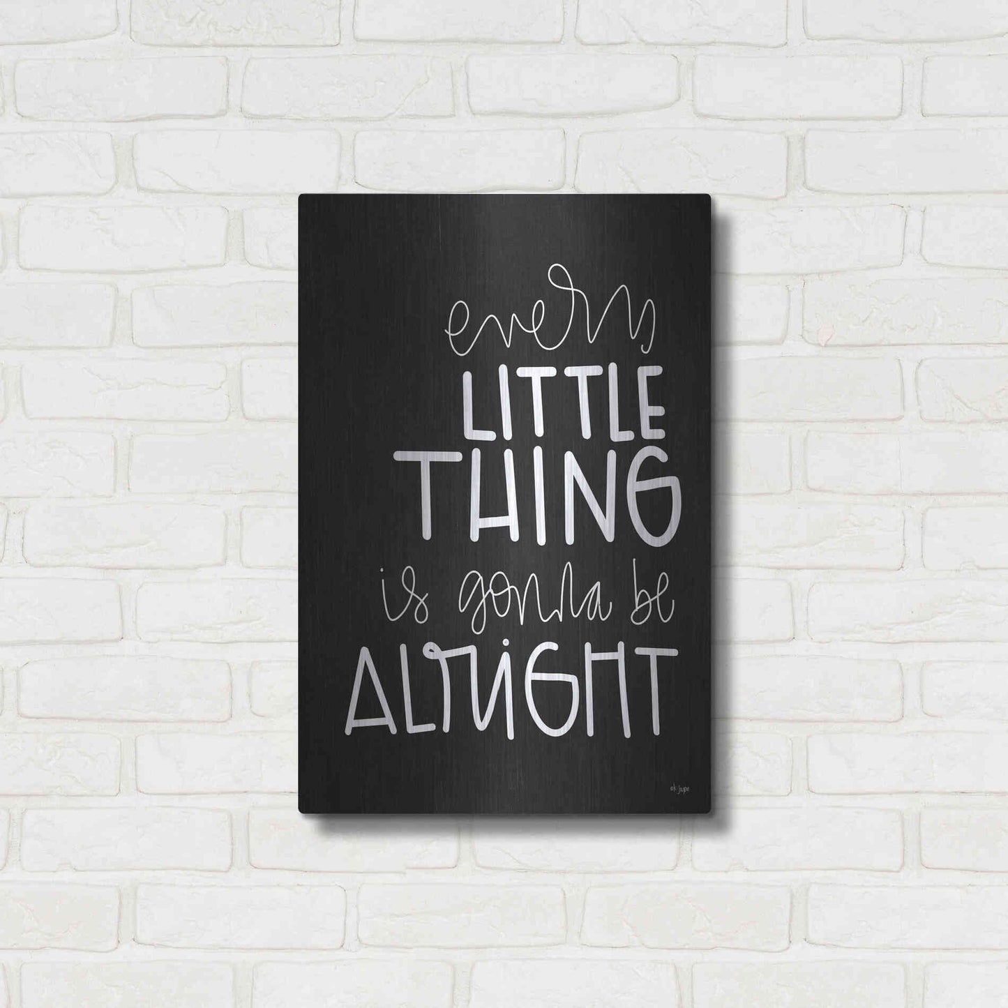 Luxe Metal Art 'Every Little Thing' by Jaxn Blvd., Metal Wall Art,16x24
