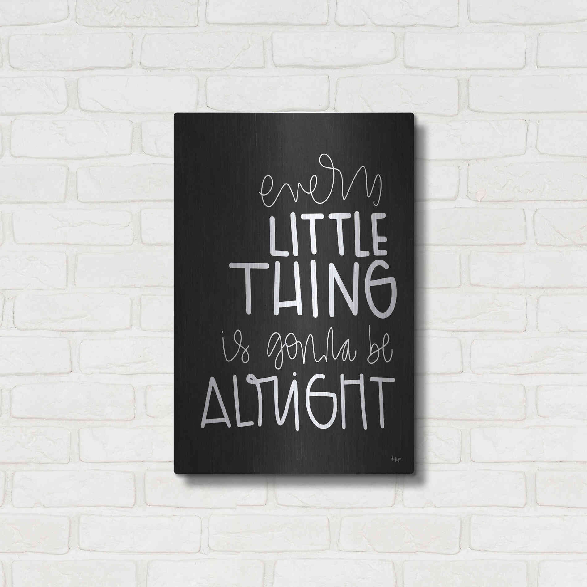 Luxe Metal Art 'Every Little Thing' by Jaxn Blvd., Metal Wall Art,16x24