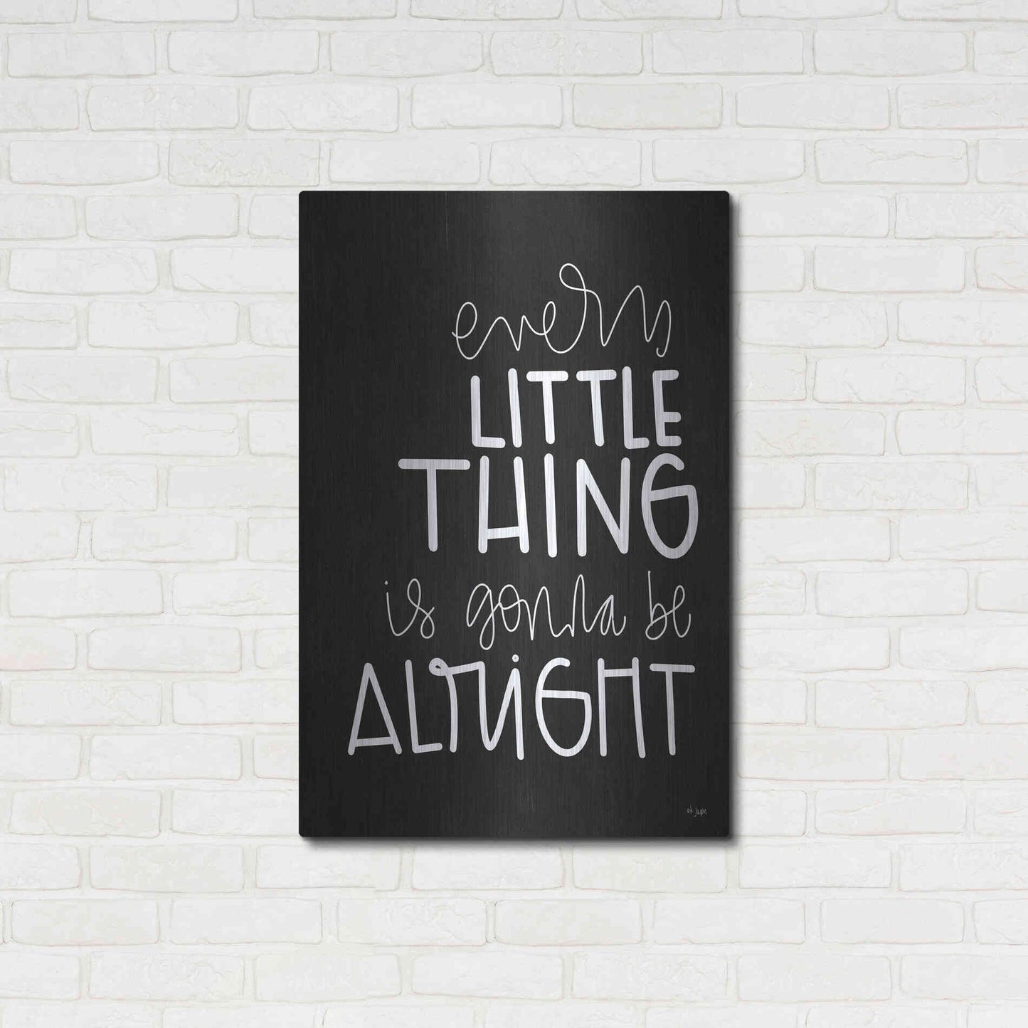 Luxe Metal Art 'Every Little Thing' by Jaxn Blvd., Metal Wall Art,24x36