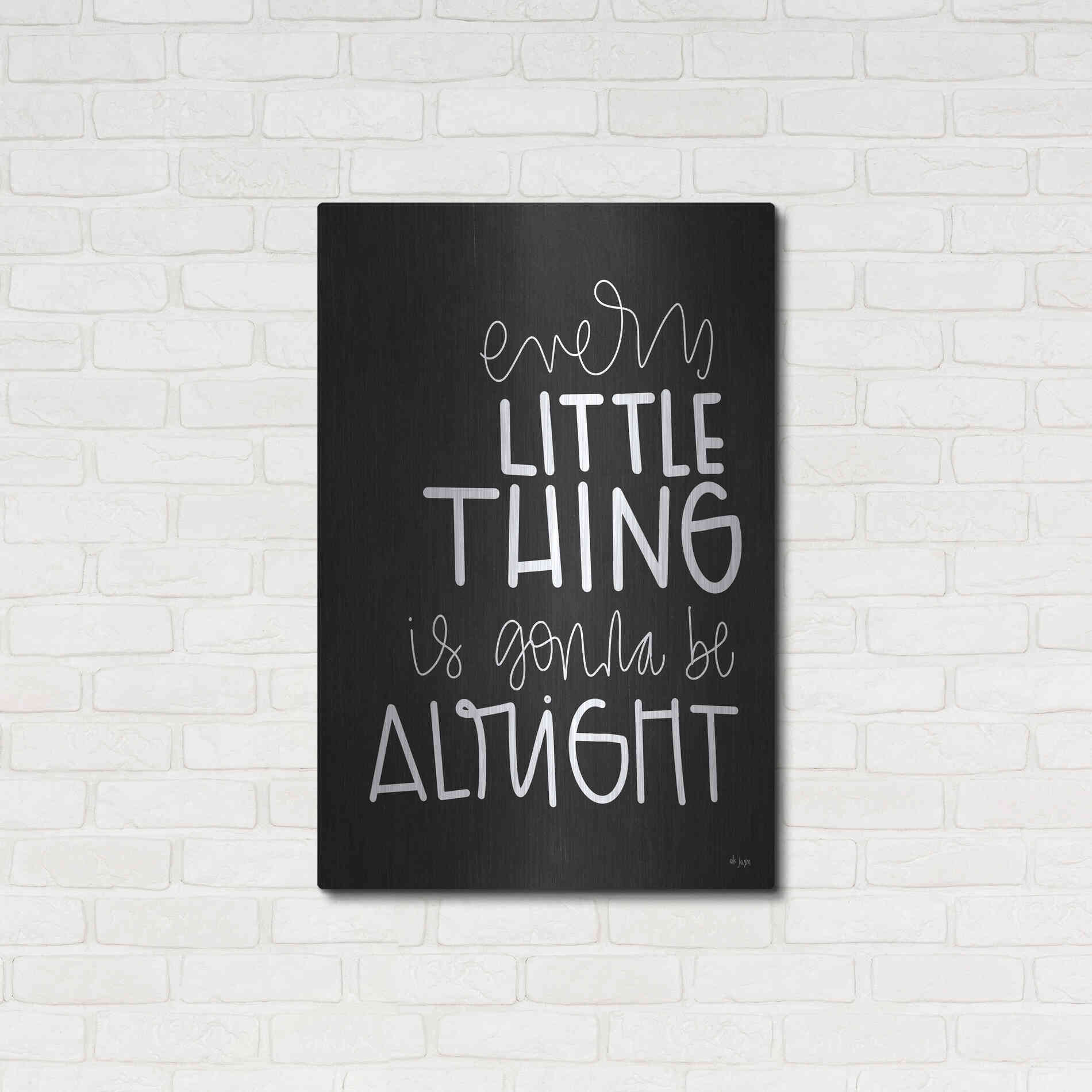 Luxe Metal Art 'Every Little Thing' by Jaxn Blvd., Metal Wall Art,24x36