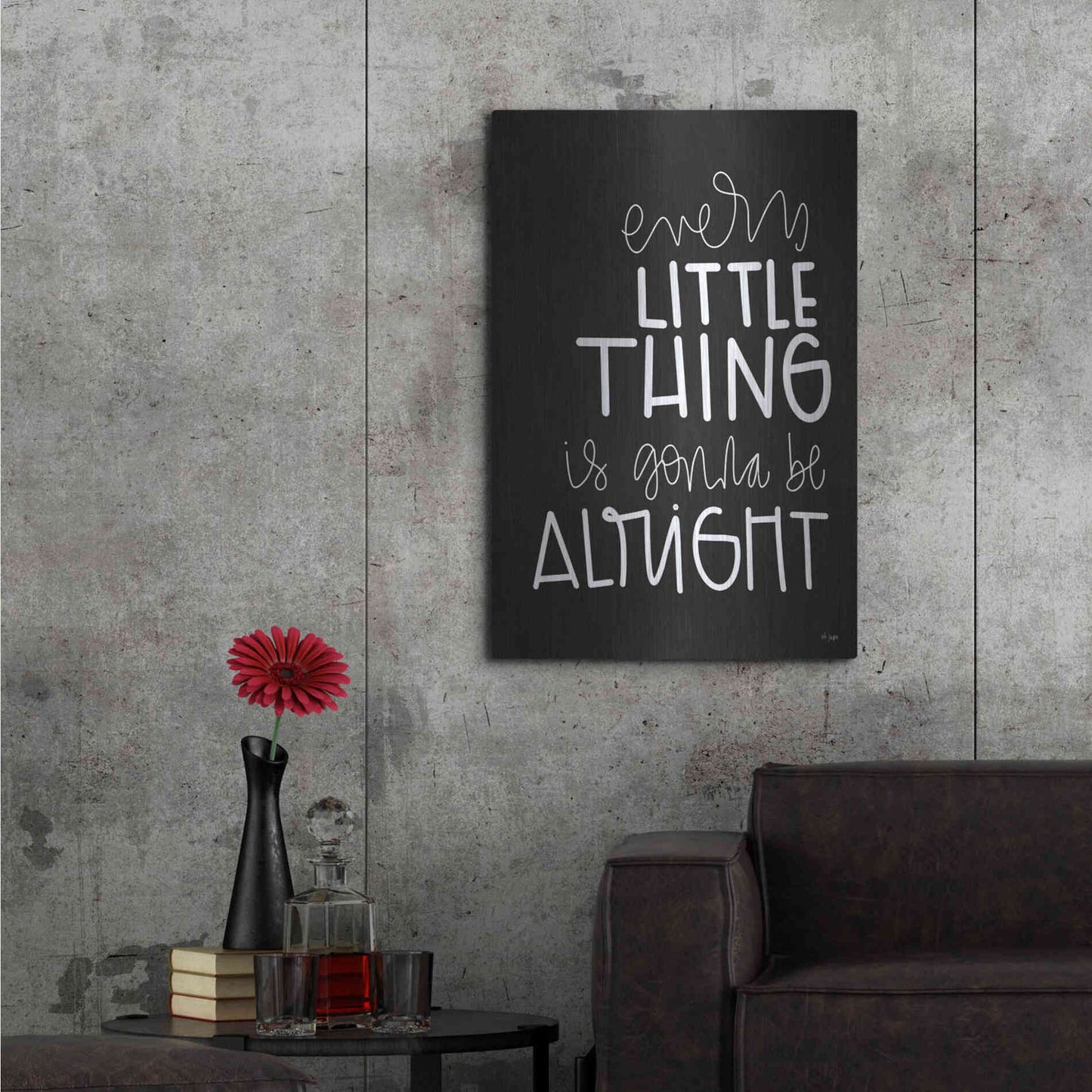 Luxe Metal Art 'Every Little Thing' by Jaxn Blvd., Metal Wall Art,24x36