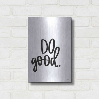 Luxe Metal Art 'Do Good' by Jaxn Blvd., Metal Wall Art,12x16