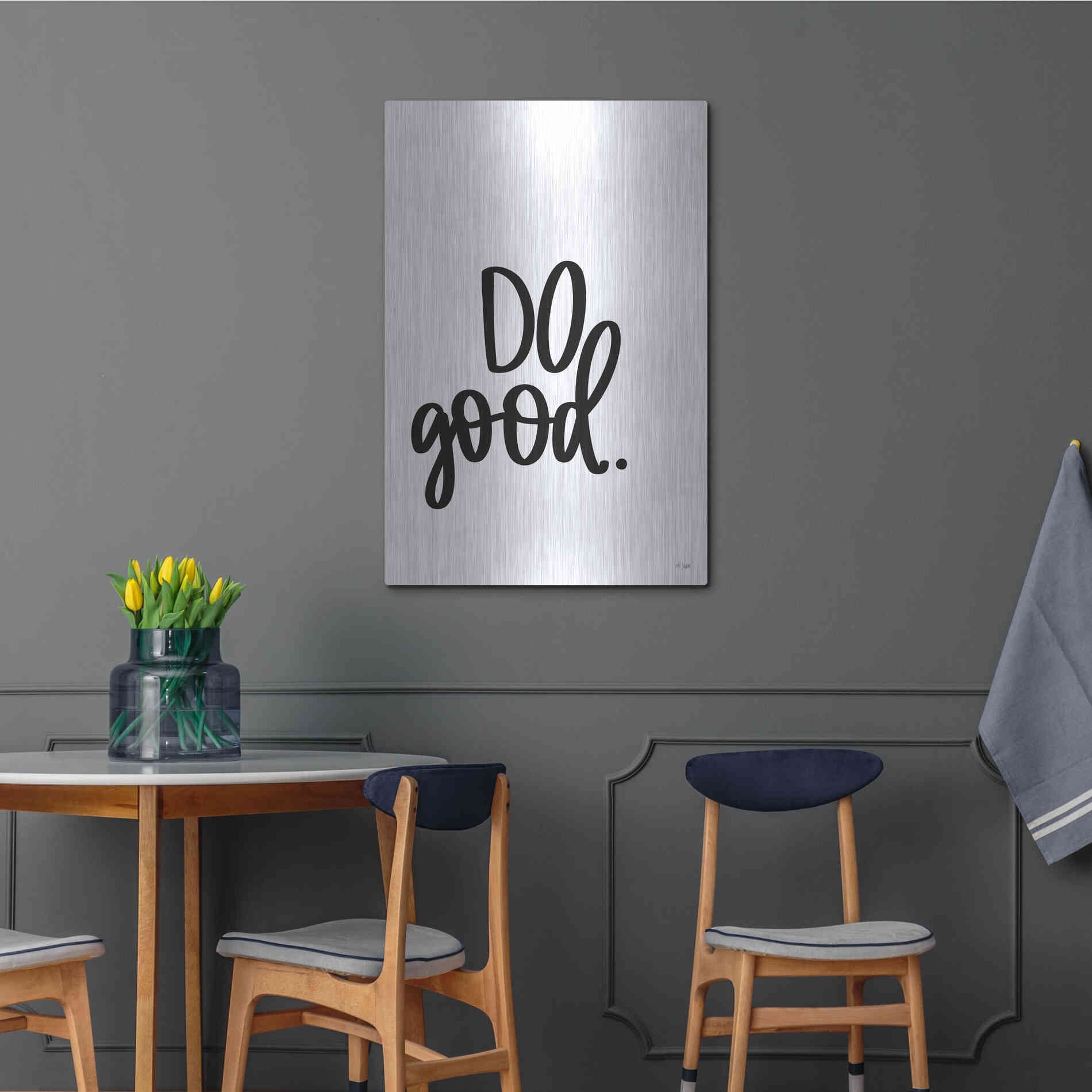 Luxe Metal Art 'Do Good' by Jaxn Blvd., Metal Wall Art,24x36