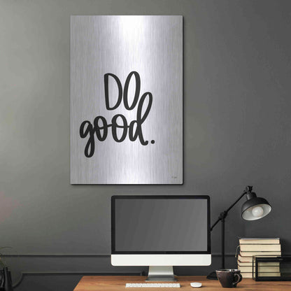 Luxe Metal Art 'Do Good' by Jaxn Blvd., Metal Wall Art,24x36