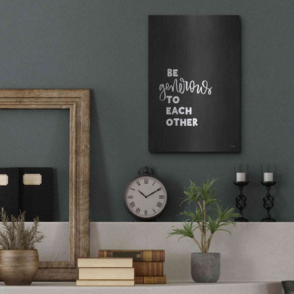 Luxe Metal Art 'Be Generous' by Jaxn Blvd., Metal Wall Art,12x16