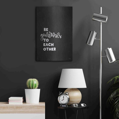 Luxe Metal Art 'Be Generous' by Jaxn Blvd., Metal Wall Art,16x24