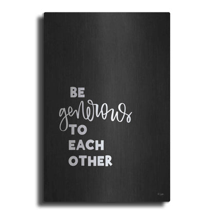 Luxe Metal Art 'Be Generous' by Jaxn Blvd., Metal Wall Art