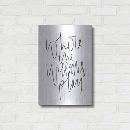 Luxe Metal Art 'Where the Wild Ones Play' by Jaxn Blvd., Metal Wall Art,16x24