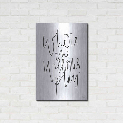 Luxe Metal Art 'Where the Wild Ones Play' by Jaxn Blvd., Metal Wall Art,24x36