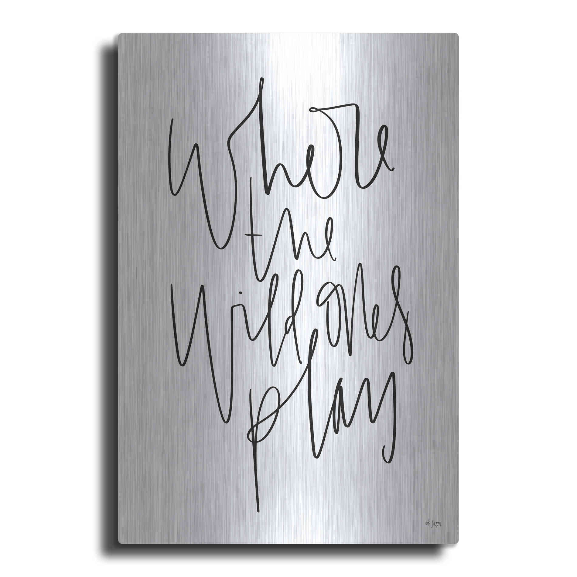 Luxe Metal Art 'Where the Wild Ones Play' by Jaxn Blvd., Metal Wall Art