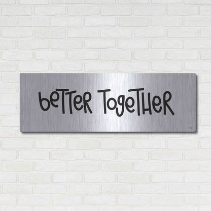 Luxe Metal Art 'Better Together' by Jaxn Blvd., Metal Wall Art,48x16
