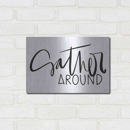 Luxe Metal Art 'Gather Around   ' by Jaxn Blvd., Metal Wall Art,16x12
