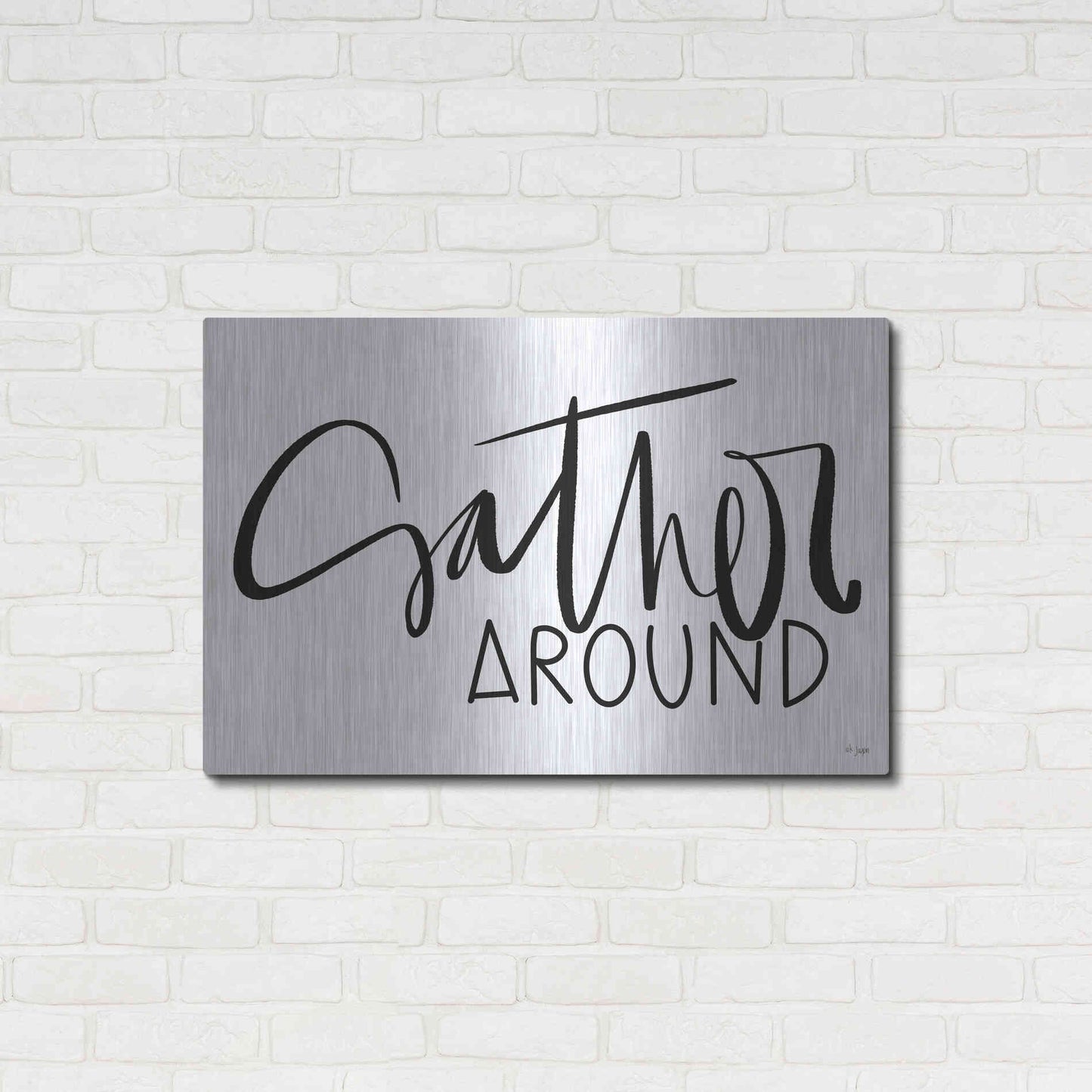 Luxe Metal Art 'Gather Around   ' by Jaxn Blvd., Metal Wall Art,36x24