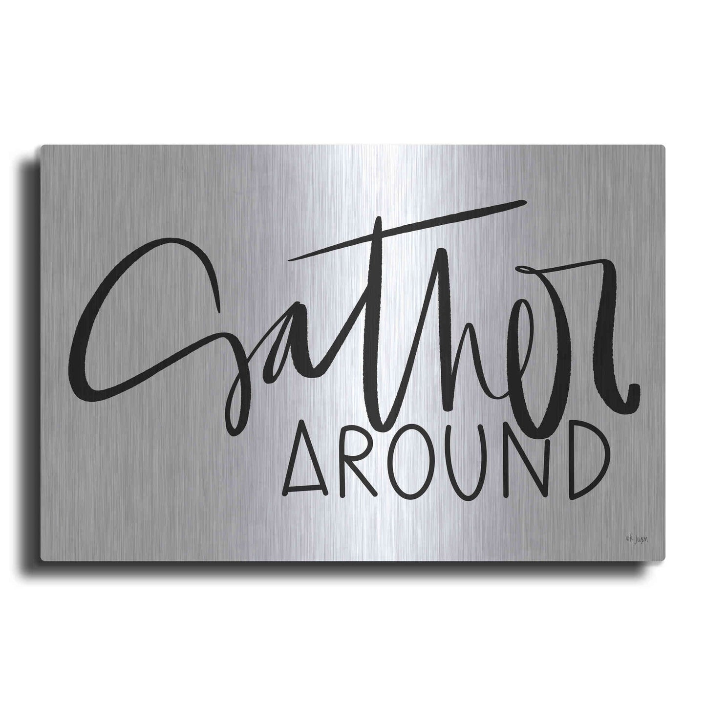 Luxe Metal Art 'Gather Around   ' by Jaxn Blvd., Metal Wall Art