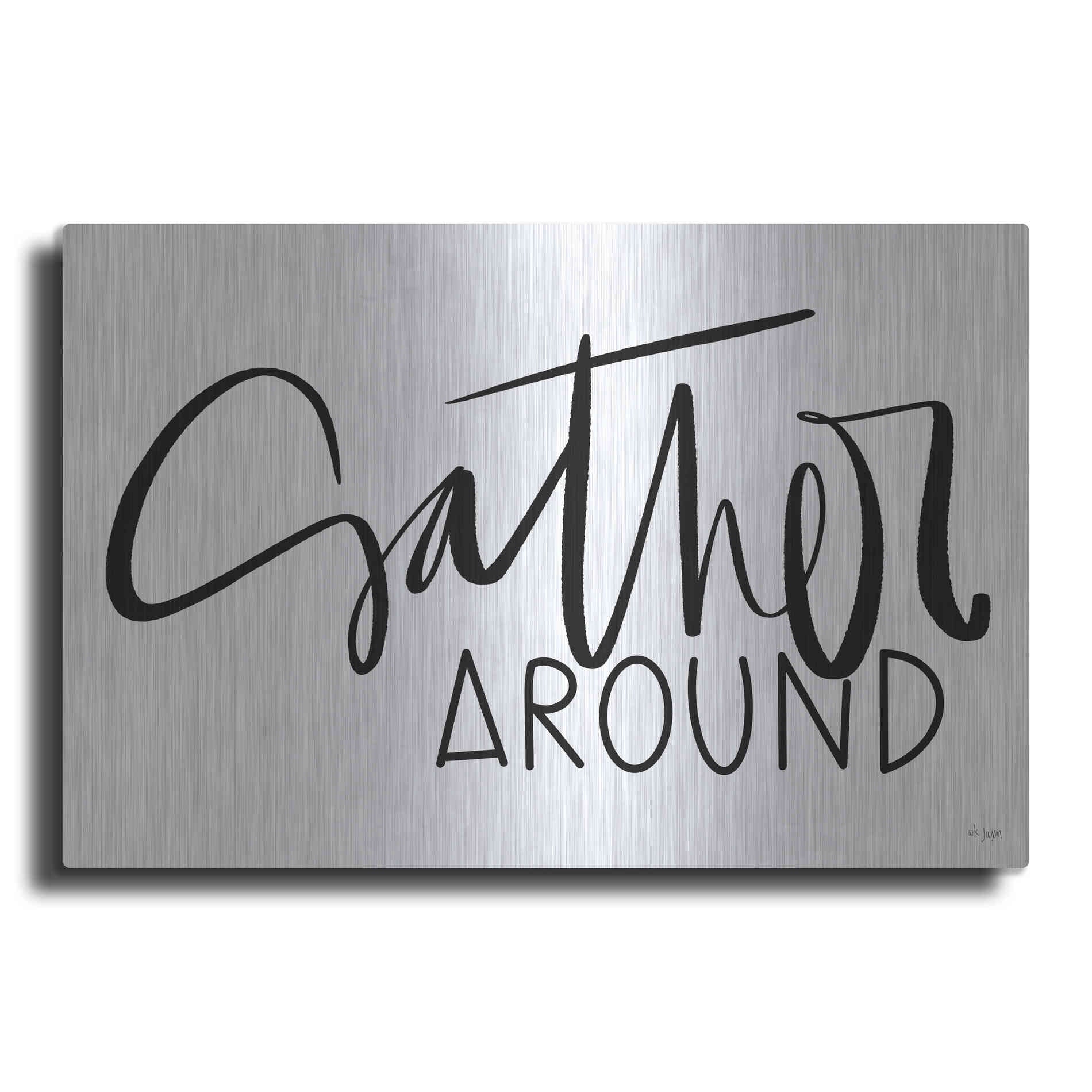 Luxe Metal Art 'Gather Around   ' by Jaxn Blvd., Metal Wall Art