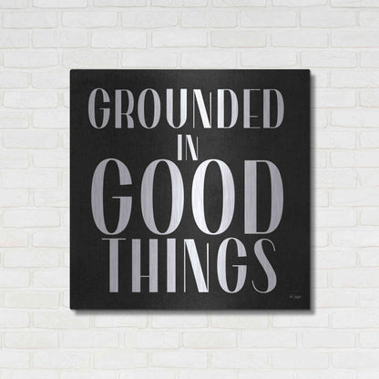 Luxe Metal Art 'Grounded in Good Things' by Jaxn Blvd., Metal Wall Art,36x36
