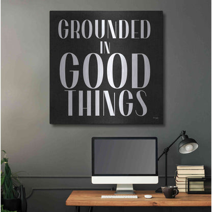 Luxe Metal Art 'Grounded in Good Things' by Jaxn Blvd., Metal Wall Art,36x36
