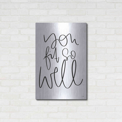Luxe Metal Art 'You Fit So Well' by Jaxn Blvd., Metal Wall Art,24x36