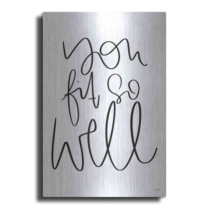 Luxe Metal Art 'You Fit So Well' by Jaxn Blvd., Metal Wall Art