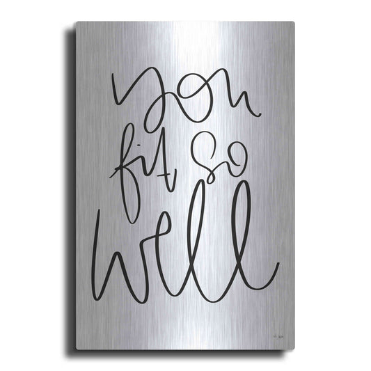 Luxe Metal Art 'You Fit So Well' by Jaxn Blvd., Metal Wall Art