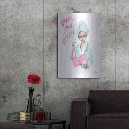 Luxe Metal Art 'Own the Day   ' by Jessica Mingo, Metal Wall Art,24x36