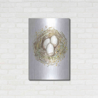 Luxe Metal Art 'Nest of Love' by Jessica Mingo, Metal Wall Art,24x36