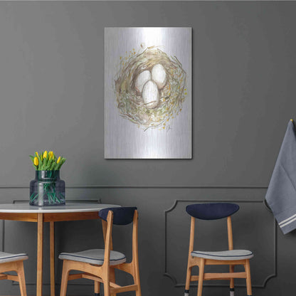 Luxe Metal Art 'Nest of Love' by Jessica Mingo, Metal Wall Art,24x36