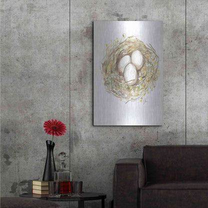 Luxe Metal Art 'Nest of Love' by Jessica Mingo, Metal Wall Art,24x36