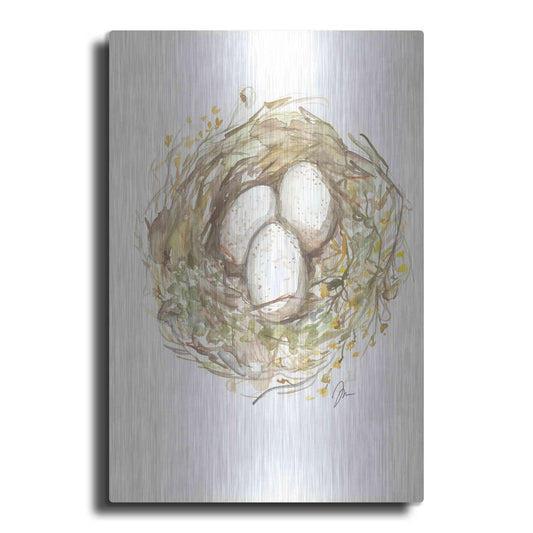 Luxe Metal Art 'Nest of Love' by Jessica Mingo, Metal Wall Art